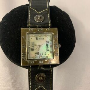 L.A.M.B. Black and Silver Smartwatch